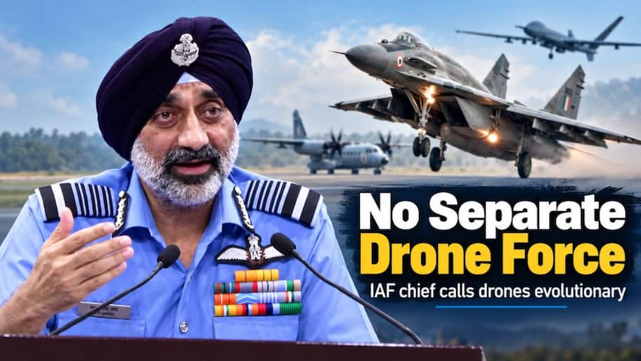 Evolutionary, not revolutionary: Why the IAF chief rejected a separate drone force despite shrinking fighter numbers