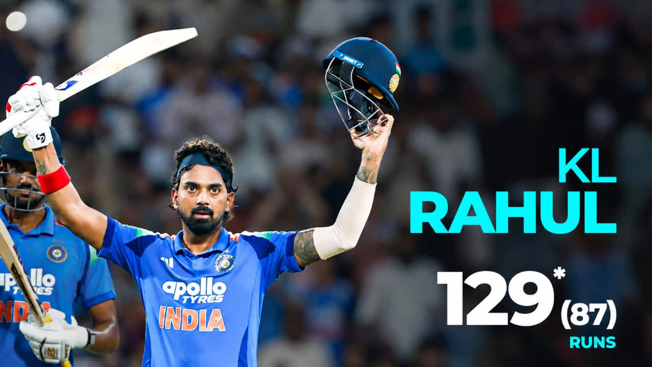 KL Rahul's Unbeaten 129 Powers India to 351/7