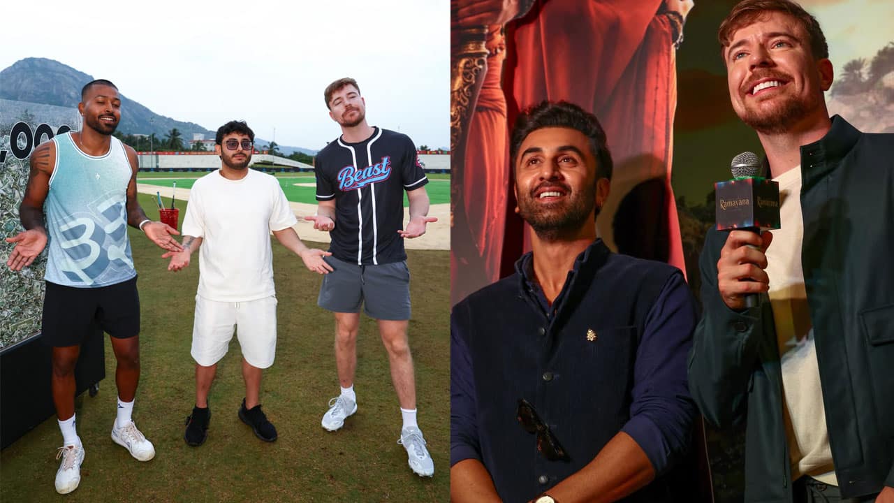 Richest YouTuber MrBeast drops pics with Ranbir Kapoor, Hardik Pandya; says 'had amazing trip to India'