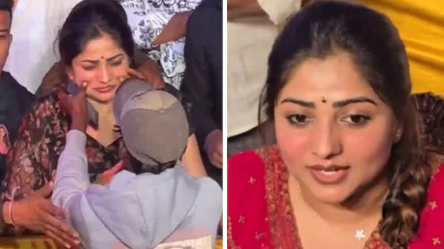 South actress Rachita Ram 'shocked' after fan pulls her cheeks - Watch ...