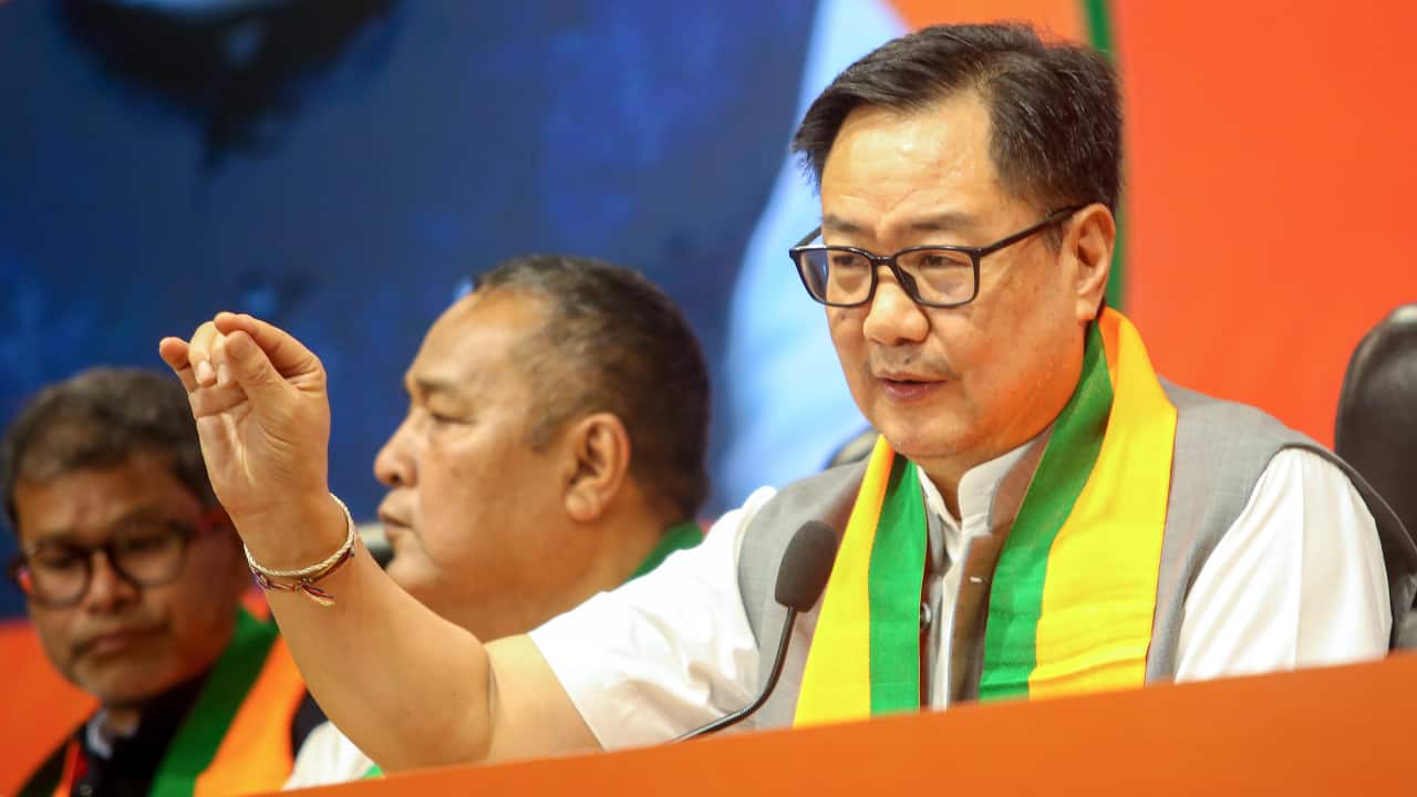 Stop ‘daily drama’ over constitutional institutions, Rijiju slams Rahul Gandhi, Congress over CEC protest