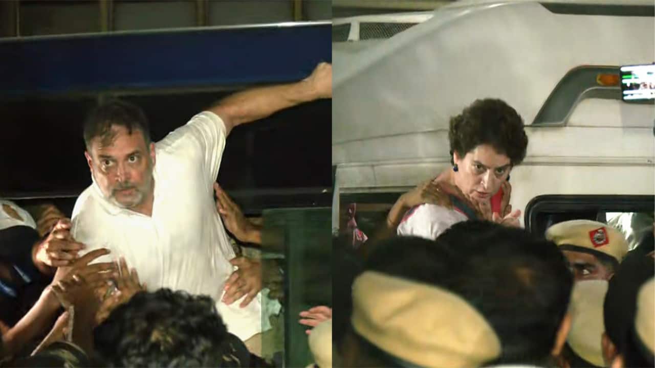 Rahul, Priyanka Gandhi detained after Delhi poll protest