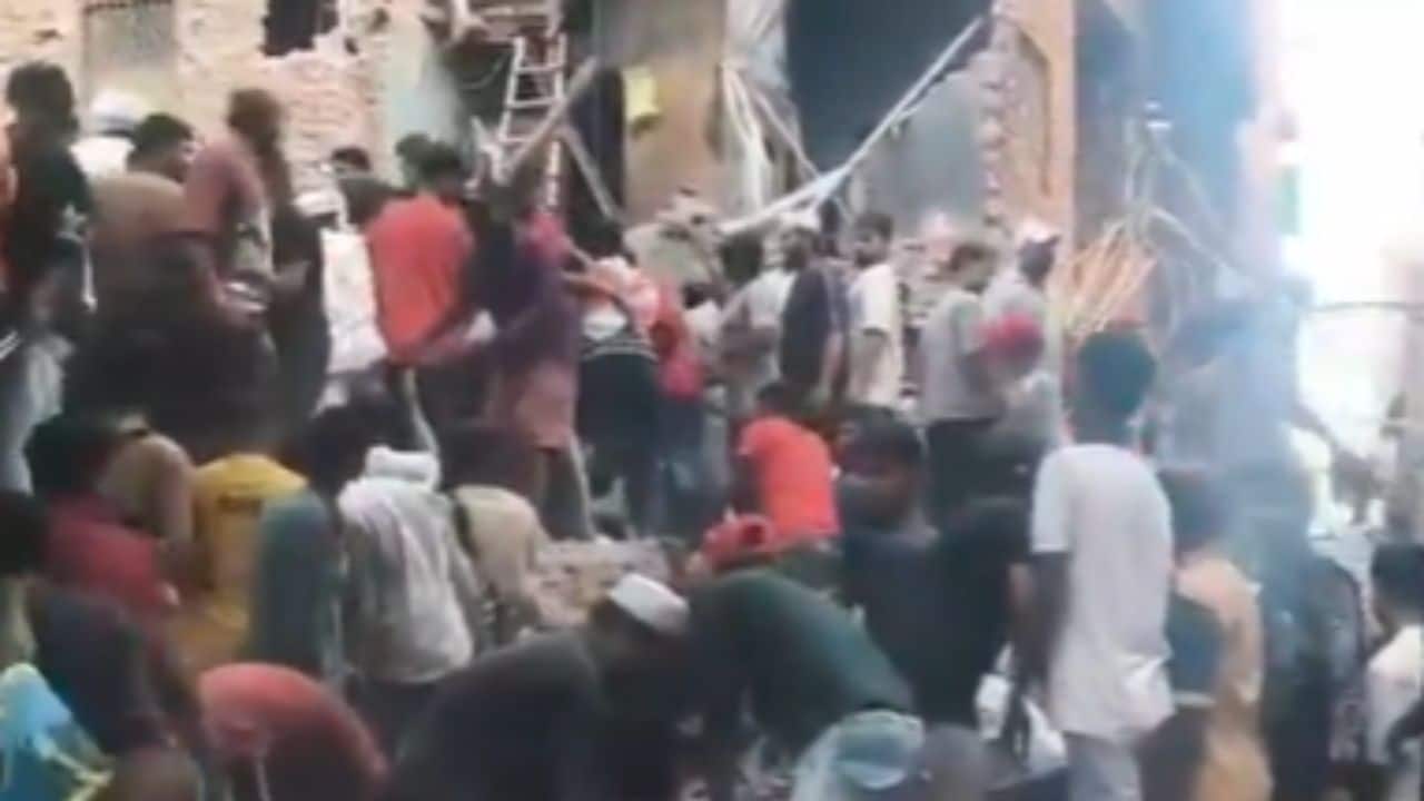 Four-storey building collapses in Delhi's Seemapuri, several feared trapped