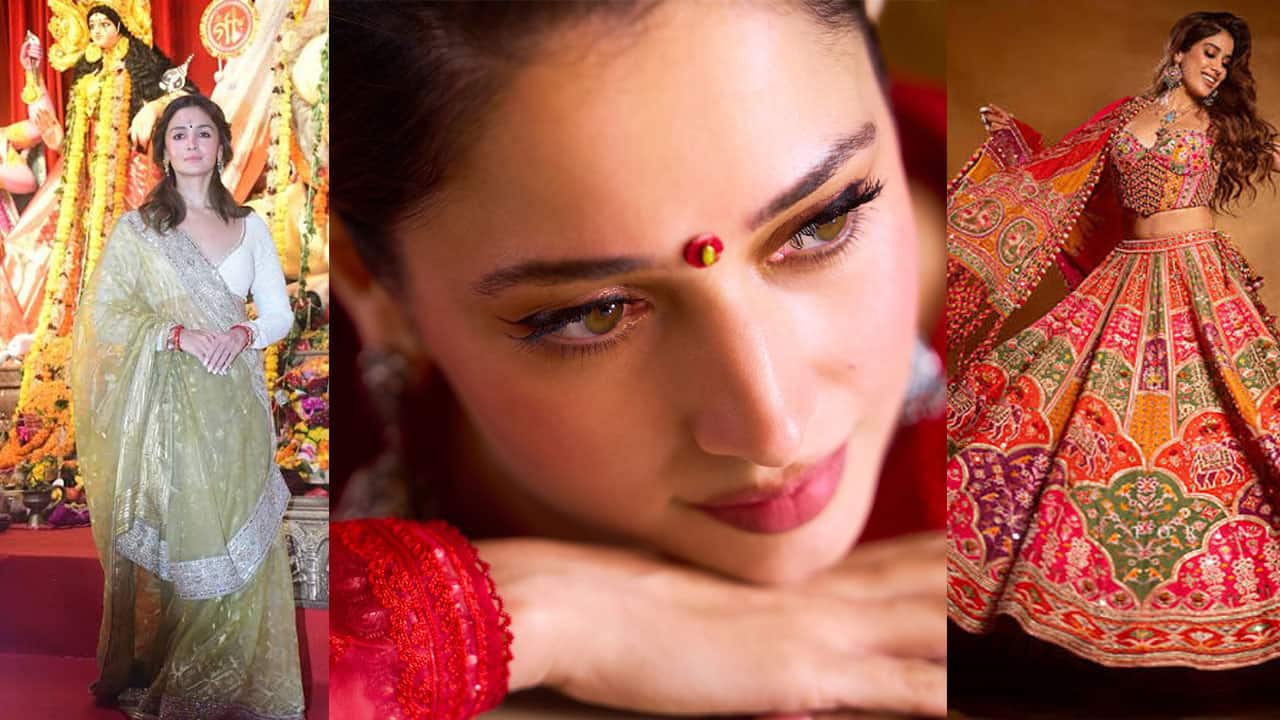 Navratri 2026 celeb-style inspo: Take fashion cues from Janhvi Kapoor, Tamannaah Bhatia to Kiara Advani for perfect festive wardrobe