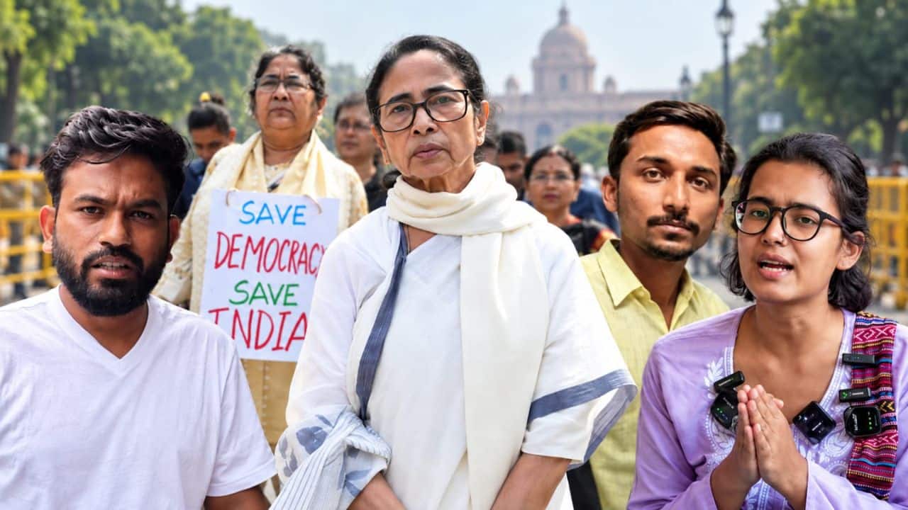 Mamata, Kejriwal detained as Delhi CJP protest crackdown widens