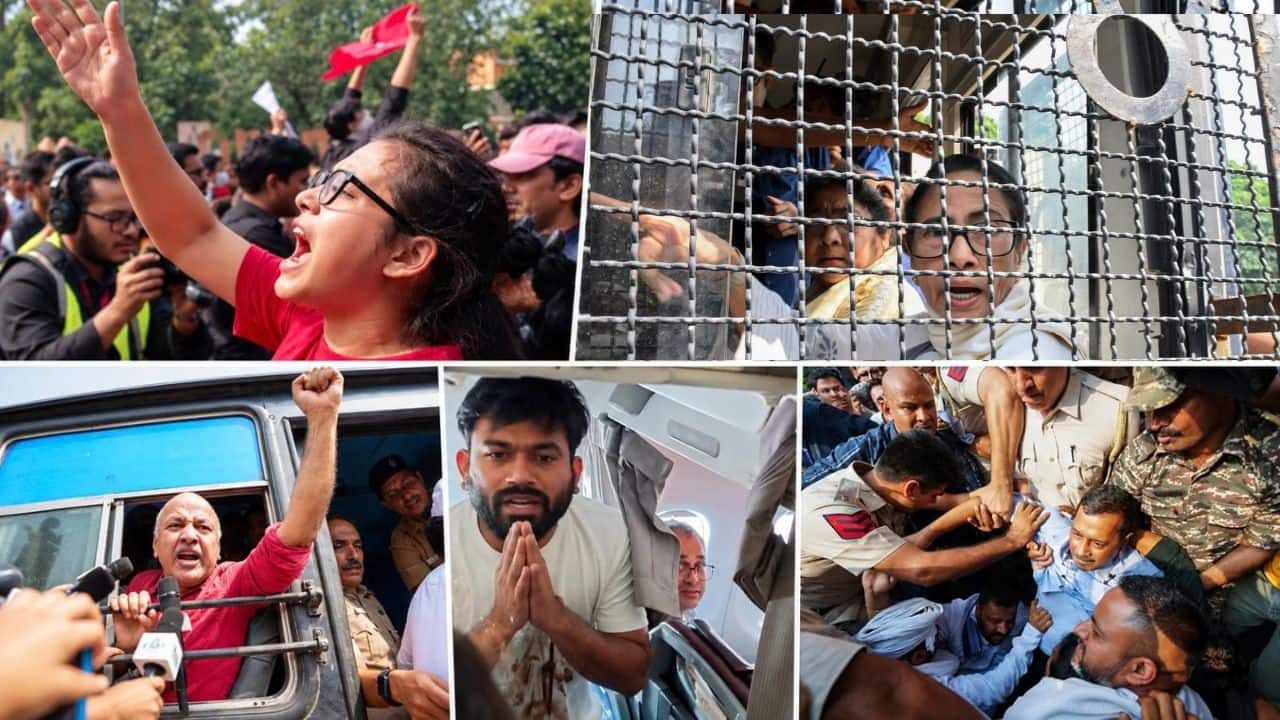 Delhi CJP protest: 4,000 detained as capital faces restrictions, INDIA bloc plans Monday march