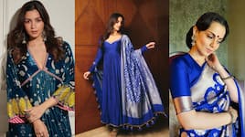 Navratri Day 4 colour royal blue: Celeb-inspired festive wardrobe guide is here - In Pics