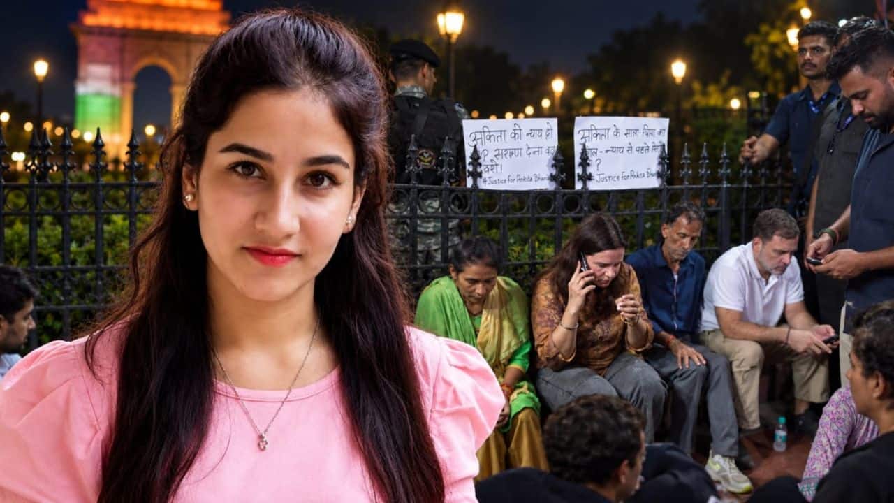 `Dushyant Kumar should be behind bars`: Ankita Bhandari`s parents protest Guv appointment; Rahul and Priyanka Gandhi join