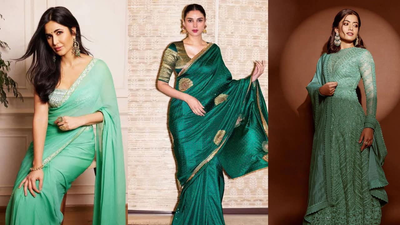 Navratri 2026 Day 6 colour green: Bollywood celebrity-inspired desi looks you can recreate