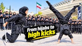 From hijabs to high kicks: Inside Iran's secretive all-female Ninja academy