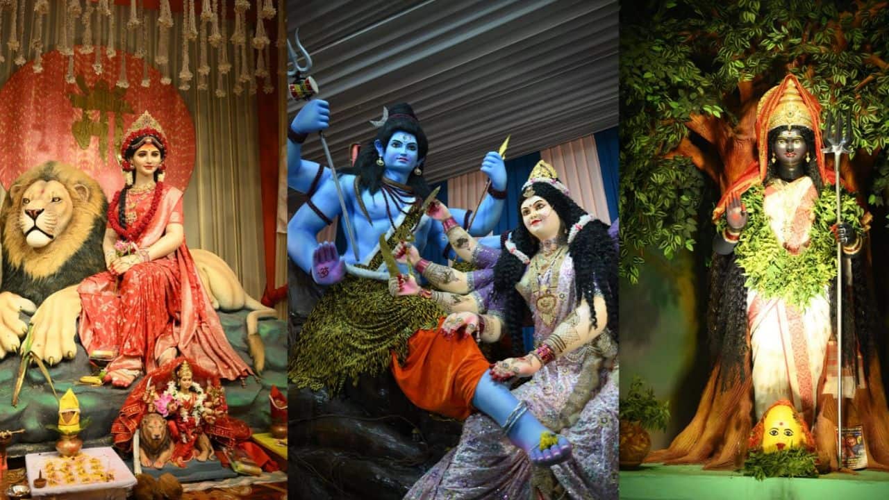 Devotees flock to temples and grand pandals across India for Maha Ashtami and Maha Navami celebrations