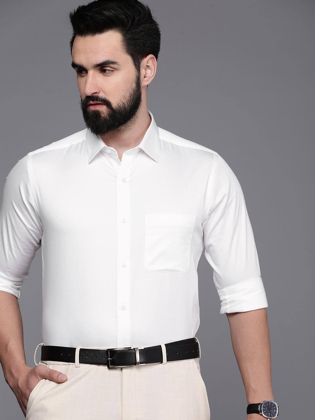 Park Avenue Slim Fit Textured Shirt