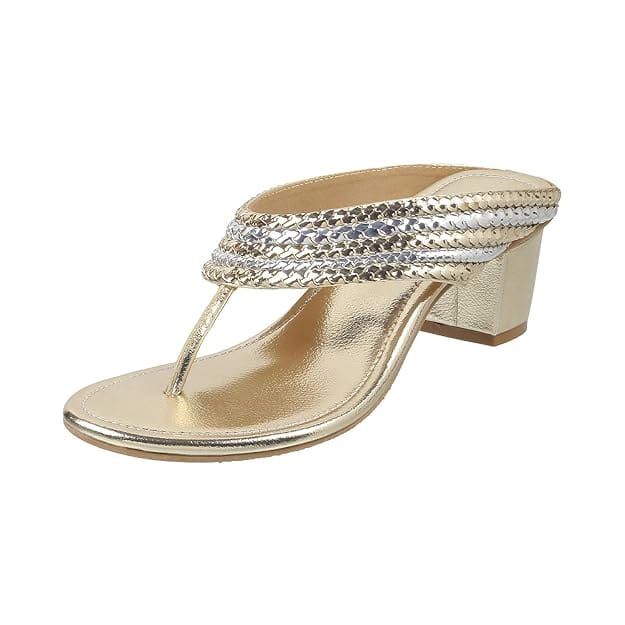 Mochi Women Block Heel Ethnic Sandal Mochi Women Block Heel Ethnic Sandal