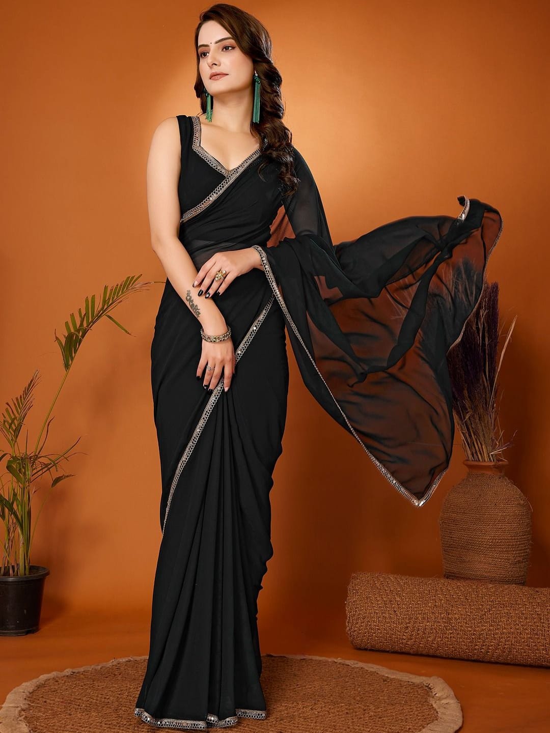 Fabmora Embellished Saree