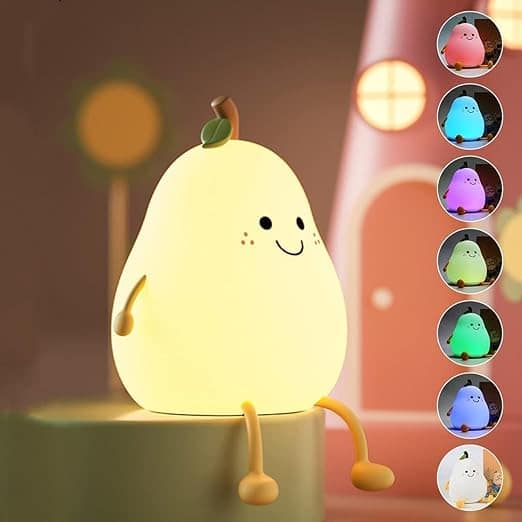 One94Store Silicone Pear Night Lamp
