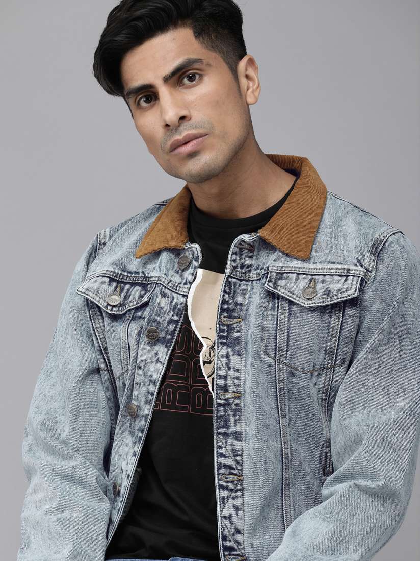 Roadster Blue Washed Denim Jacket