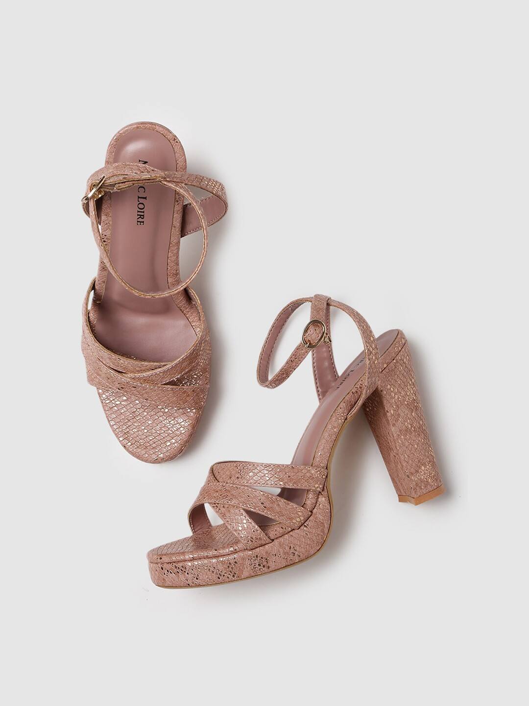 Marc Loire  Textured Party Platform Heels