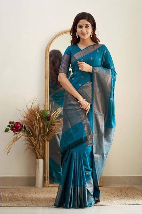 Yashika Banarasi Cotton Silk Saree
