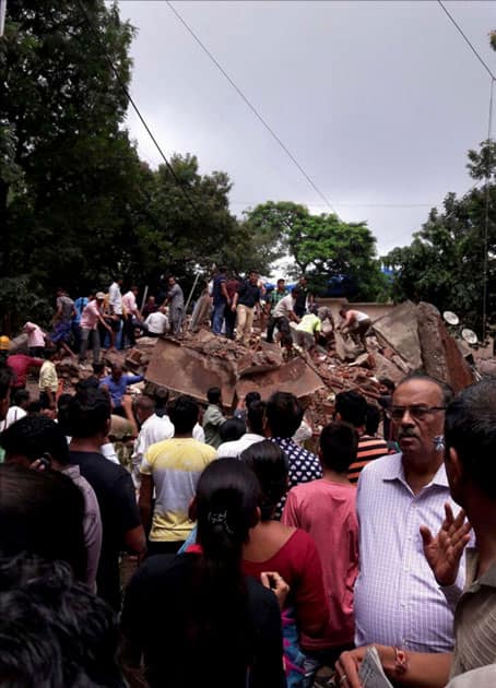 Four-storey building collapsed