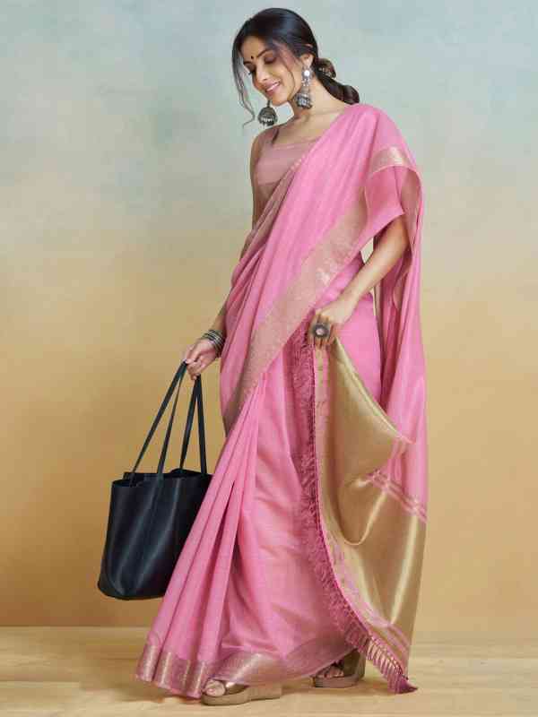 Anouk Checked Zari Uppada Uppada Saree