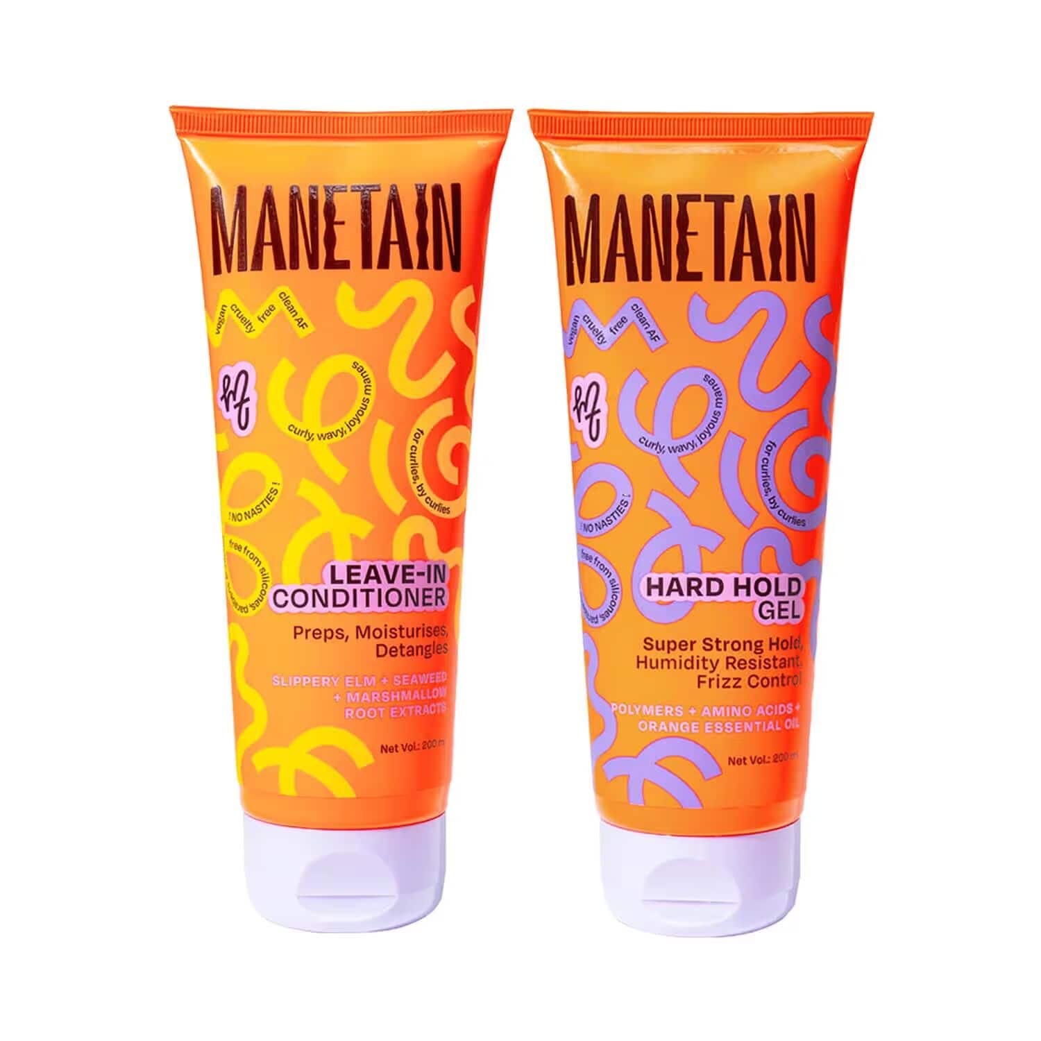 Manetain Leave In Conditioner &amp; Hard Hold Gel – 2 Pcs