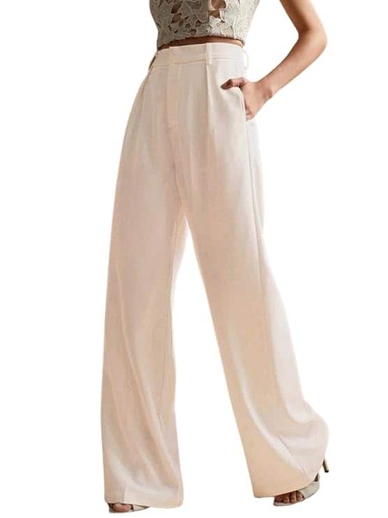 GRECIILOOKS Women High Rise Flared Formal Trousers (Combo Pack of 2)
