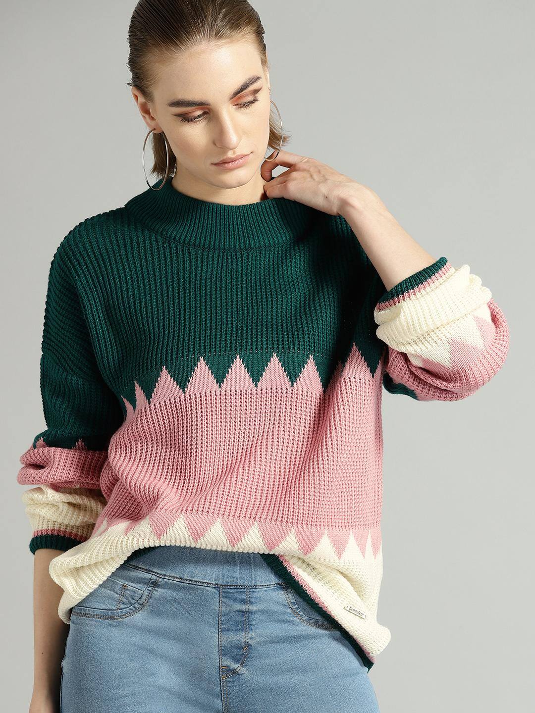 Roadster Colourblocked Sweater