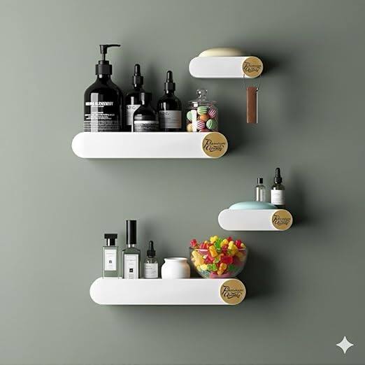 Oslen Bathroom Wall Shelf Set