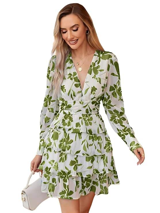 Leriya Fashion Floral Print Dress