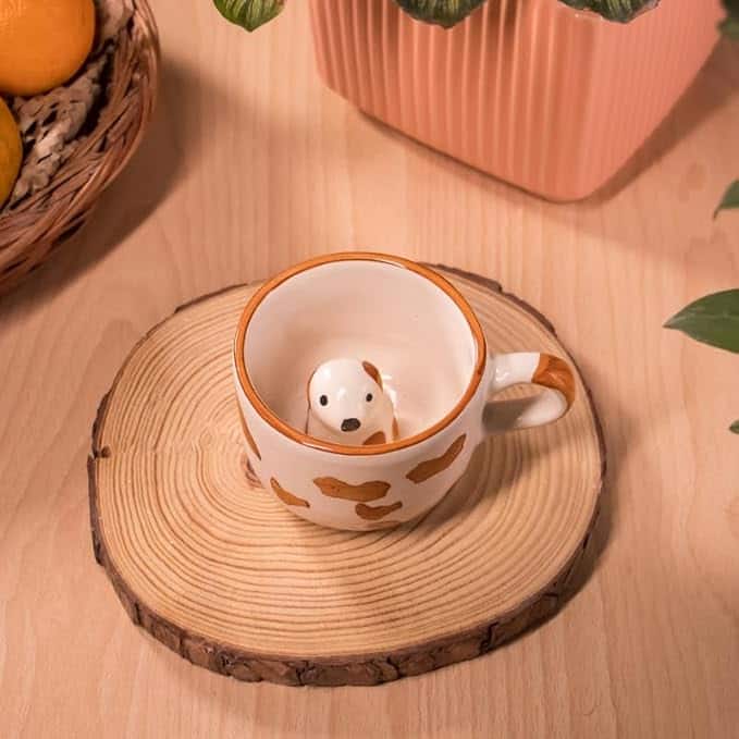Rare Planet Ceramic Dog Mug Rare Planet Ceramic Dog Mug