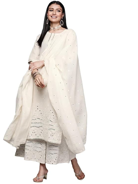 Libas Embroidered Cotton Set