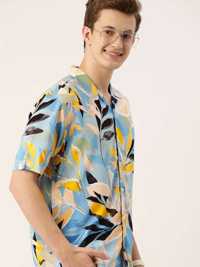 Mast and Harbour Men Floral Printed Casual Shirt. Mast and Harbour Men Floral Printed Casual Shirt.