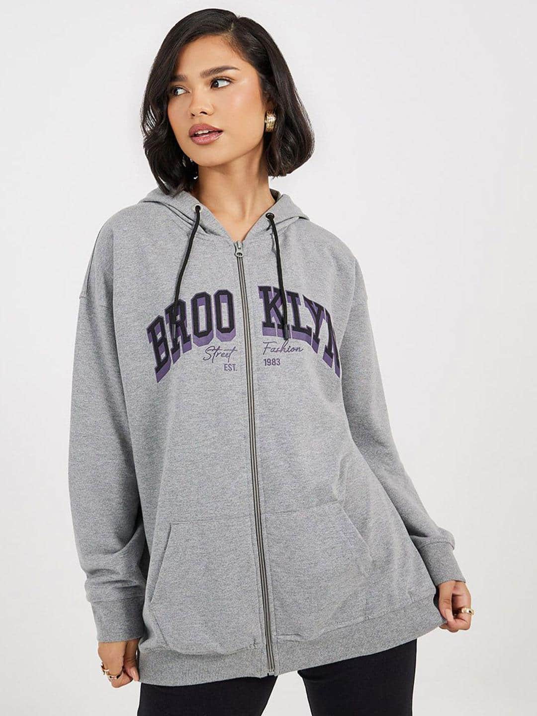 Women Oversize Fit Casual Zipper Hoodie Women Oversize Fit Casual Zipper Hoodie