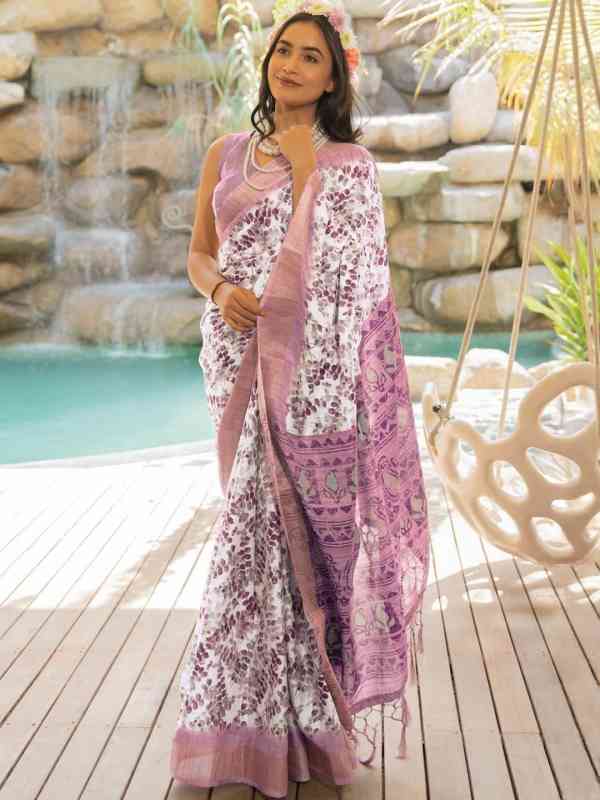 Kalini Abstract Printed Saree