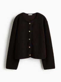 H&amp;M Women Brown Teddy Jacket