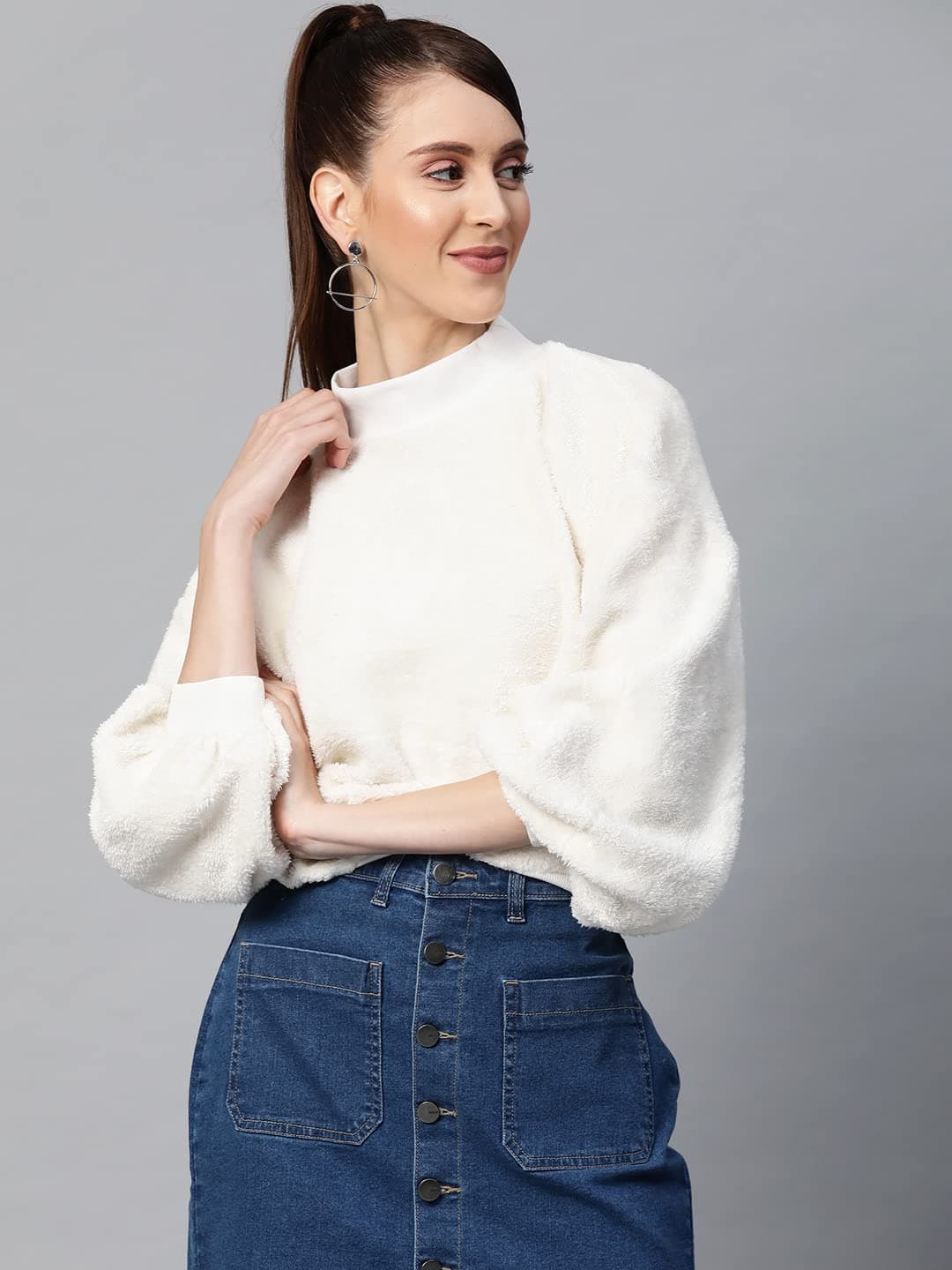 Sassafras Faux Fur Sweatshirt