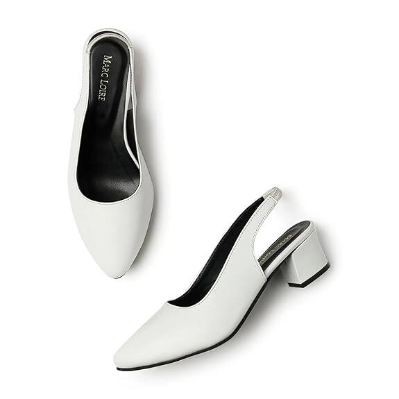 Marc Loire Pointed Toe Block Pumps Marc Loire Pointed Toe Block Pumps