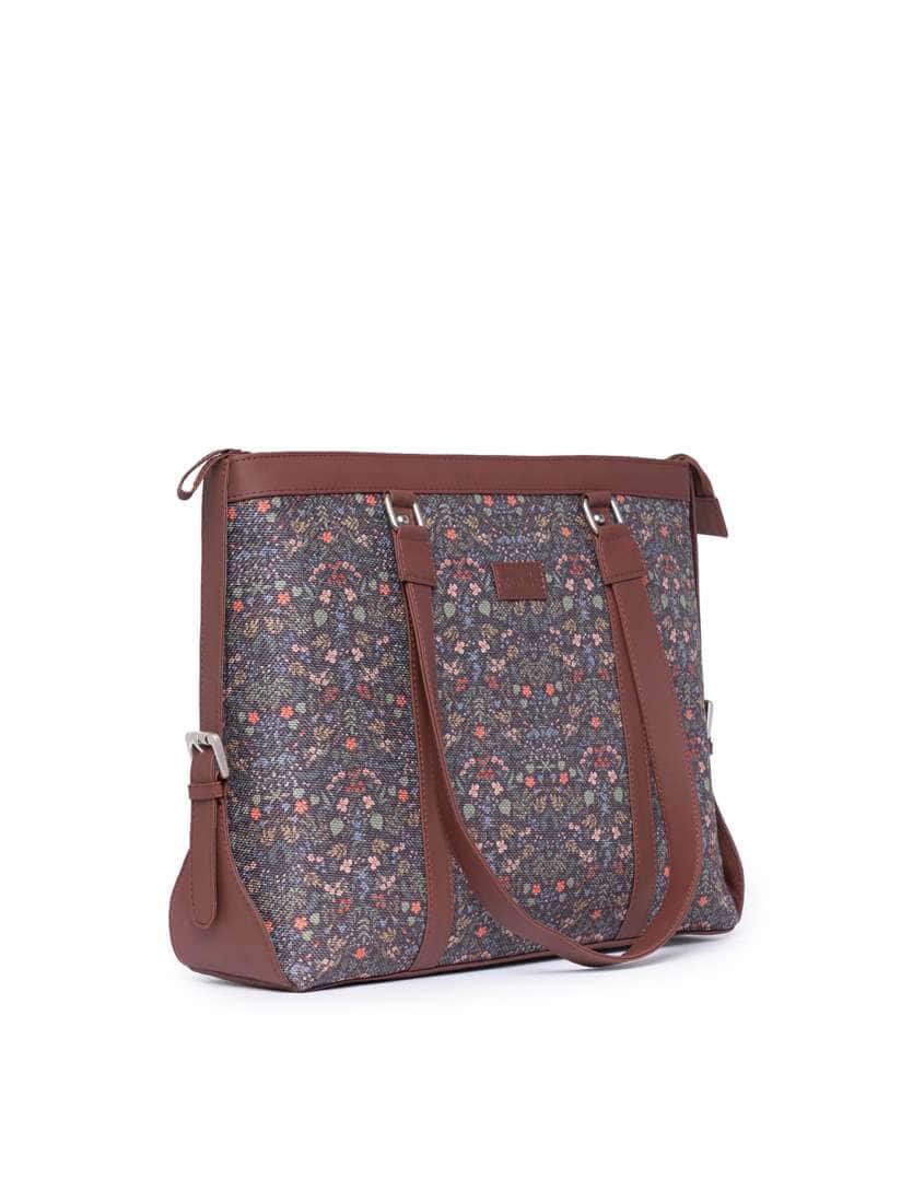 Zouk Floral Handcrafted Laptop Bag