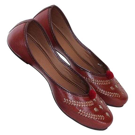 DFR Brown Casual Rajasthani Juti Mojari