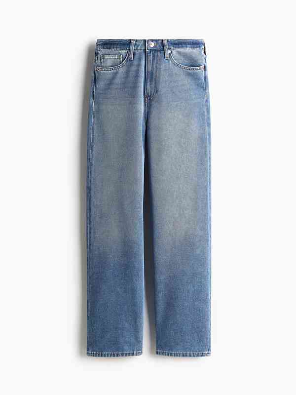 H&M Women Straight High Jeans H&M Women Straight High Jeans