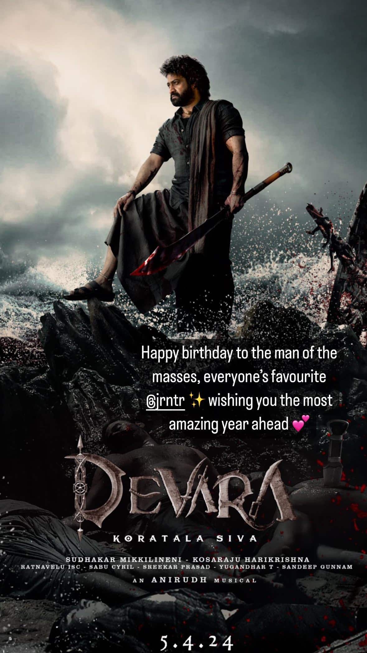 Devara will mark Janhvi Kapoor’s Telugu debut.