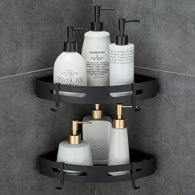 Fulminare Aluminium Bathroom Corner Shelf