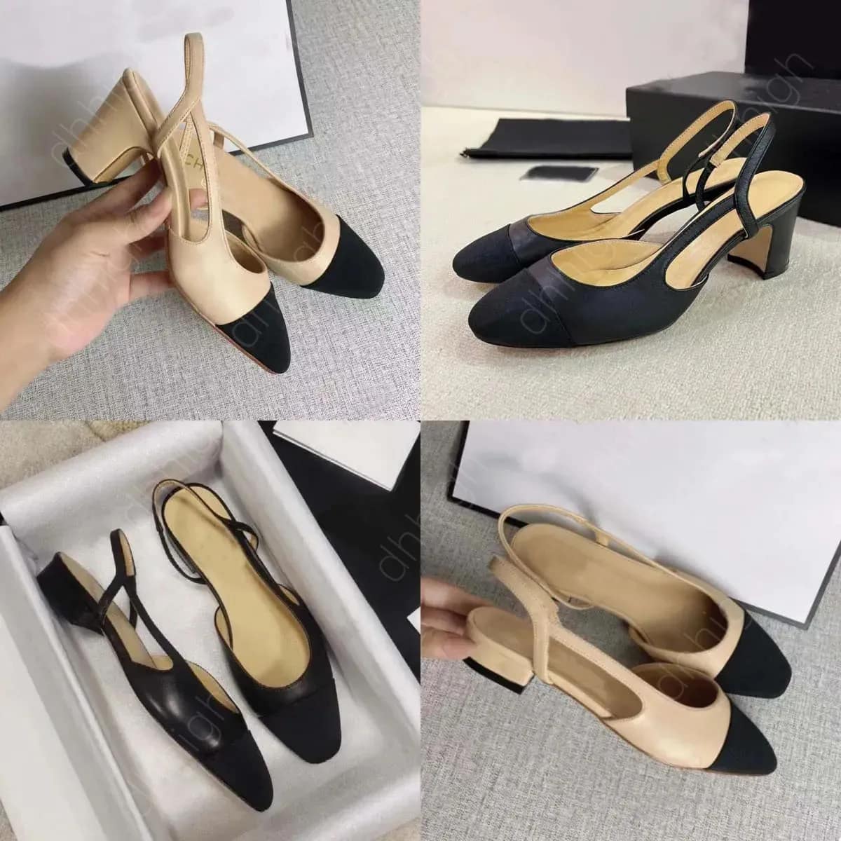 Slingback Loafer Style Heels