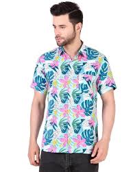 Accox Men Multicoloured Floral Casual Shirt Accox Men Multicoloured Floral Casual Shirt