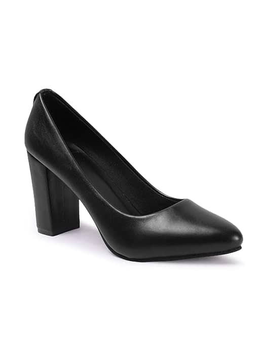 Carlton London Slip-On Block Heels (Black)