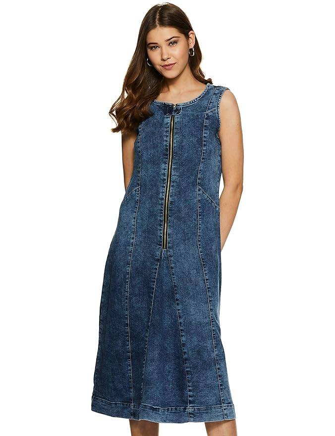 Symbol A-Line Midi Dress