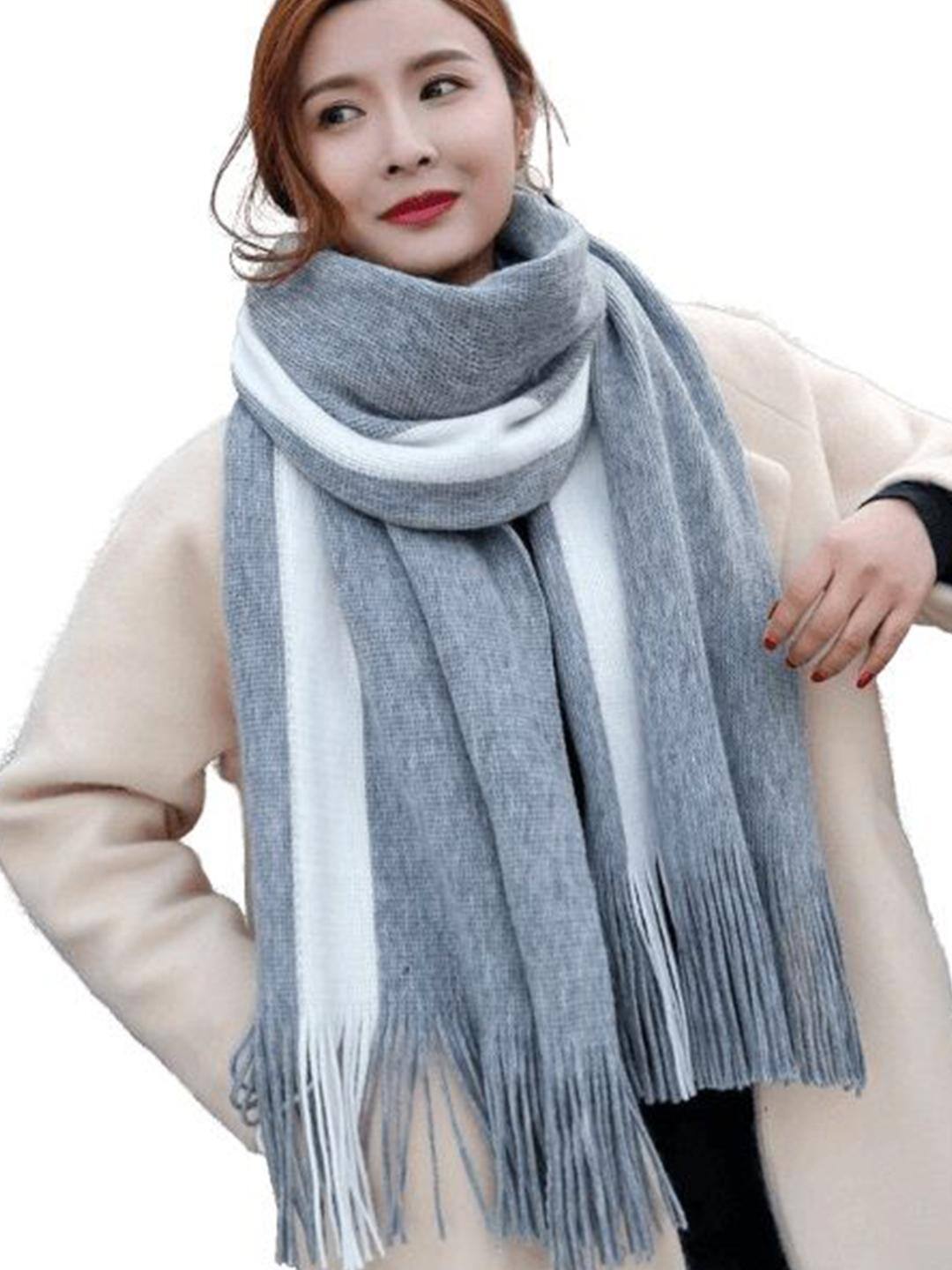 Alexvyan Colorblocked Woollen Scarf Alexvyan Colorblocked Woollen Scarf