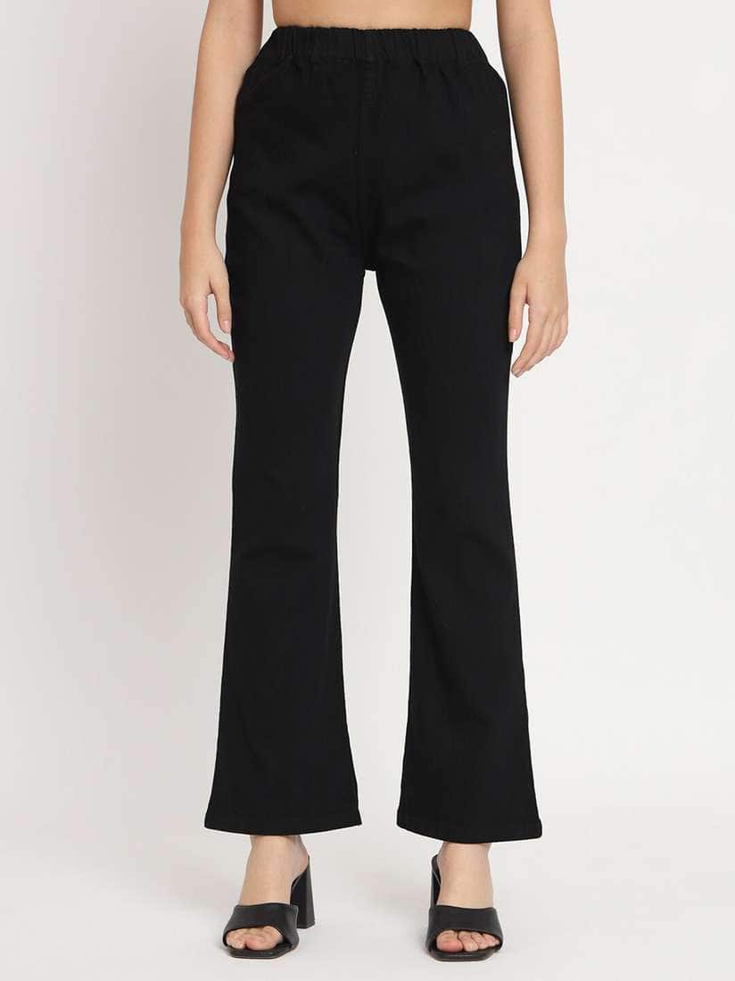 AngelFab Cotton Bootcut Trousers
