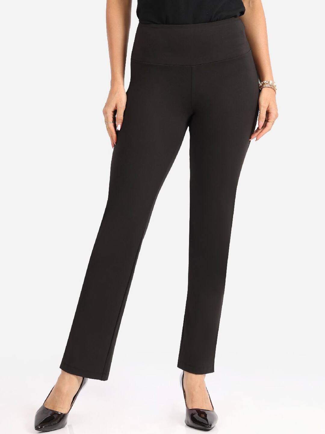 Bliss Club’s: Women Straight Fit High-Rise Trousers Bliss Club’s: Women Straight Fit High-Rise Trousers