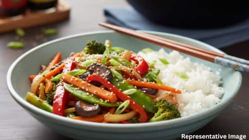 Vegetable Stir-Fry with Rice